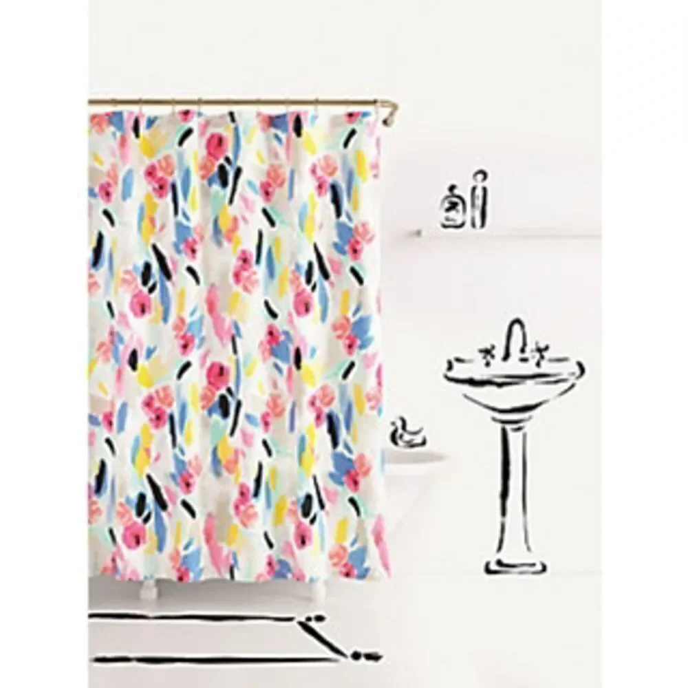 Kate Spade PaintBall Floral Shower Curtain